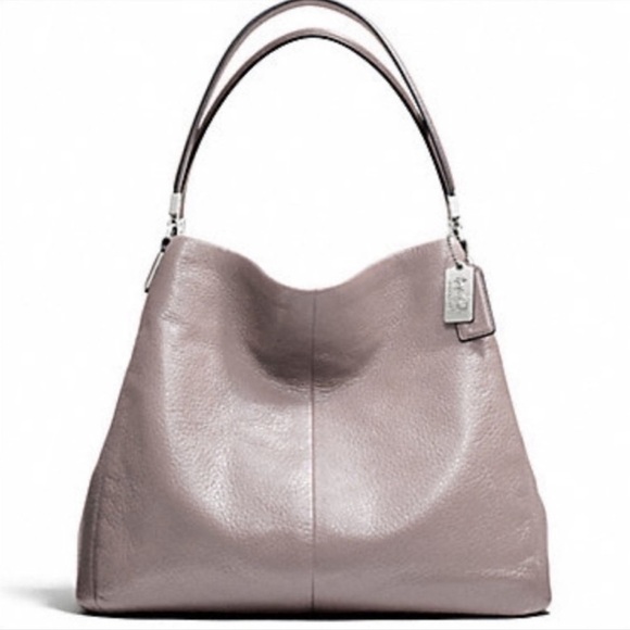 Coach MADISON LEATHER SMALL PHOEBE SHOULDER BAG (COACH F26224) - Picture 1 of 11